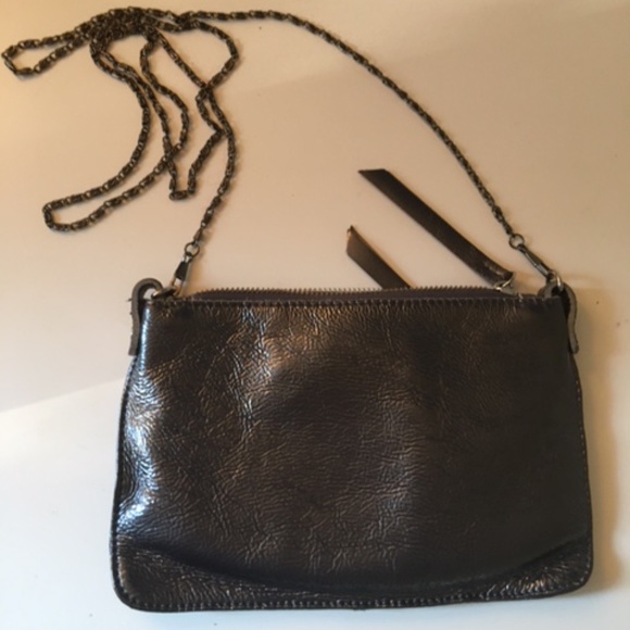 Dissona Italy metallic leather crossbody purse - Picture 6 of 6